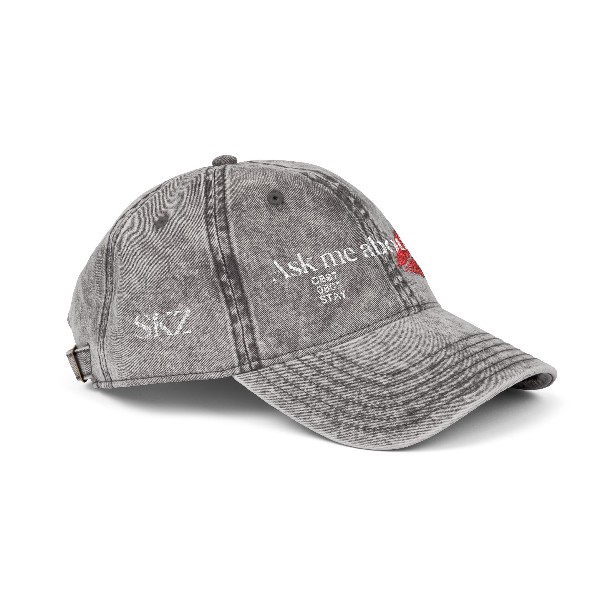 Ask me about trains - Stray Kids - Vintage Cap (Embroidery)