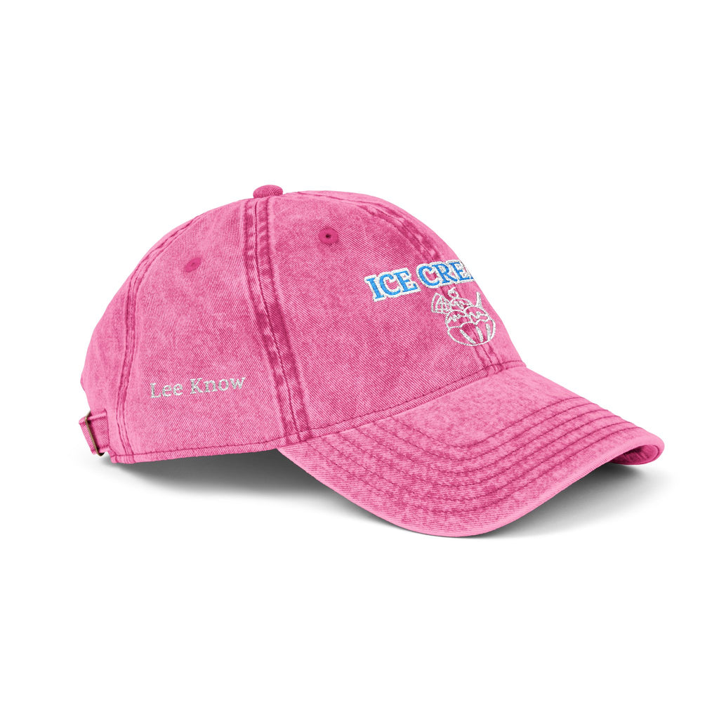 Ice Cream - LeeKnow - Vintage Cap (Embroidery)