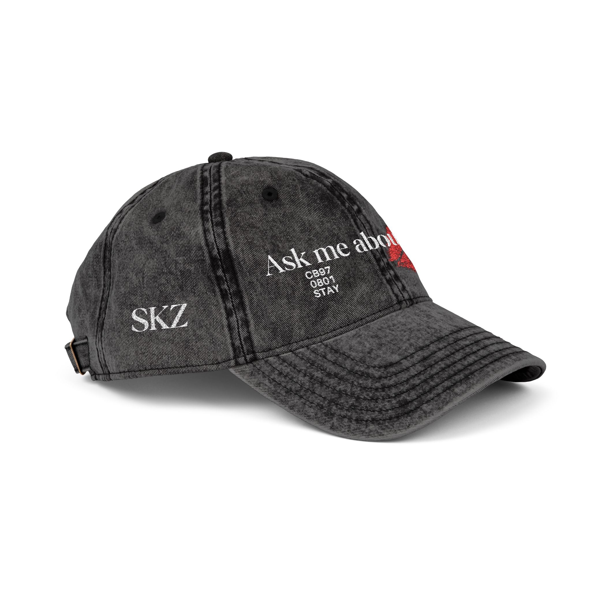 Ask me about trains - Stray Kids - Vintage Cap (Embroidery)