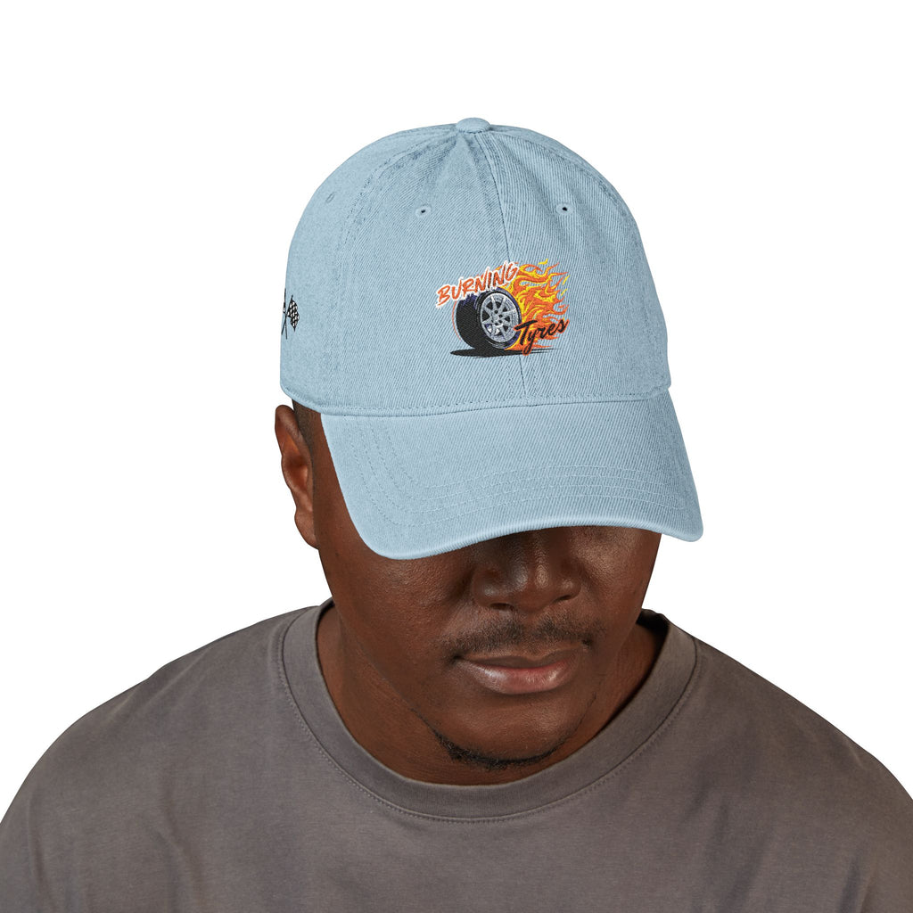 Burnin Tyres - Denim Hat (Embroidery)