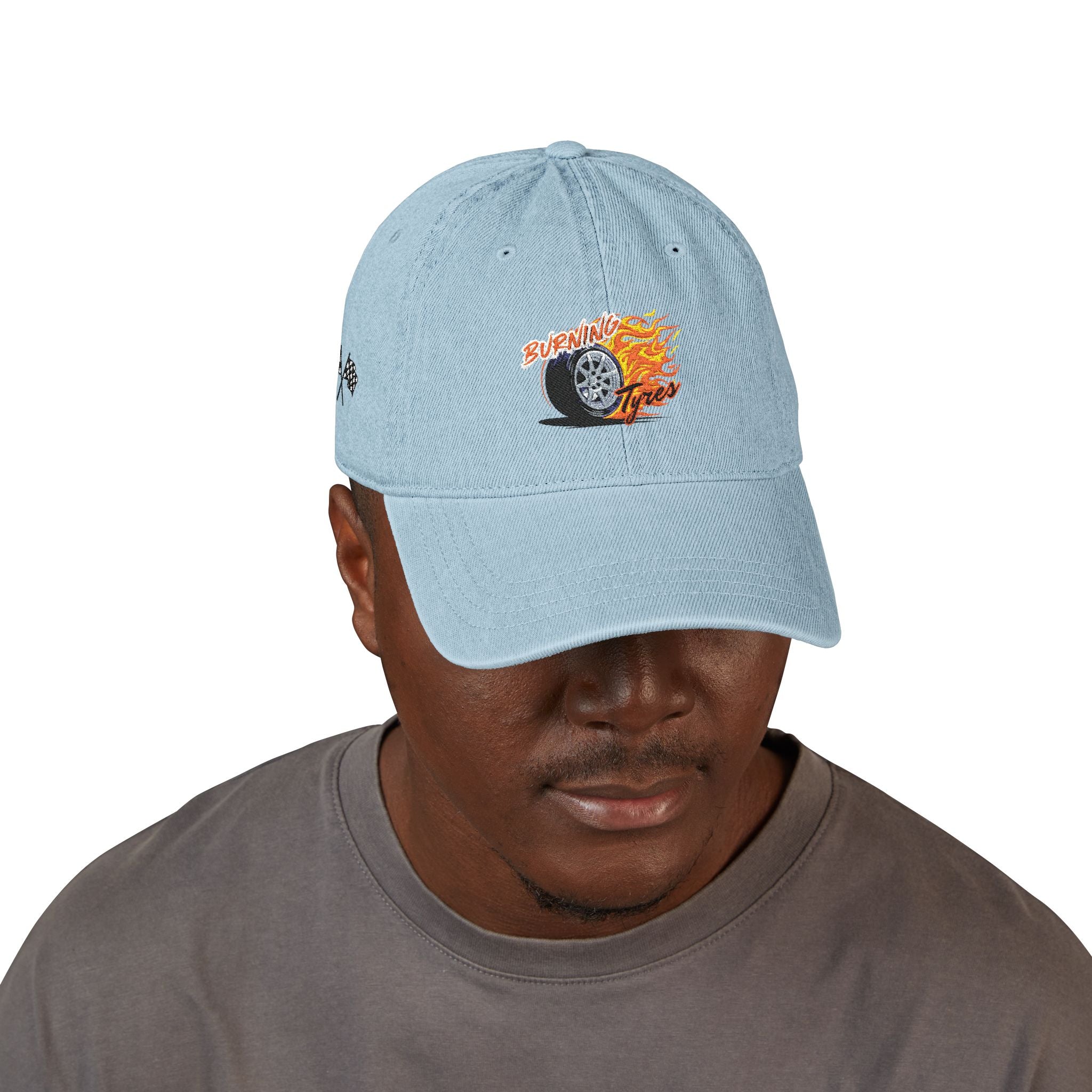 Burnin Tyres - Denim Hat (Embroidery)