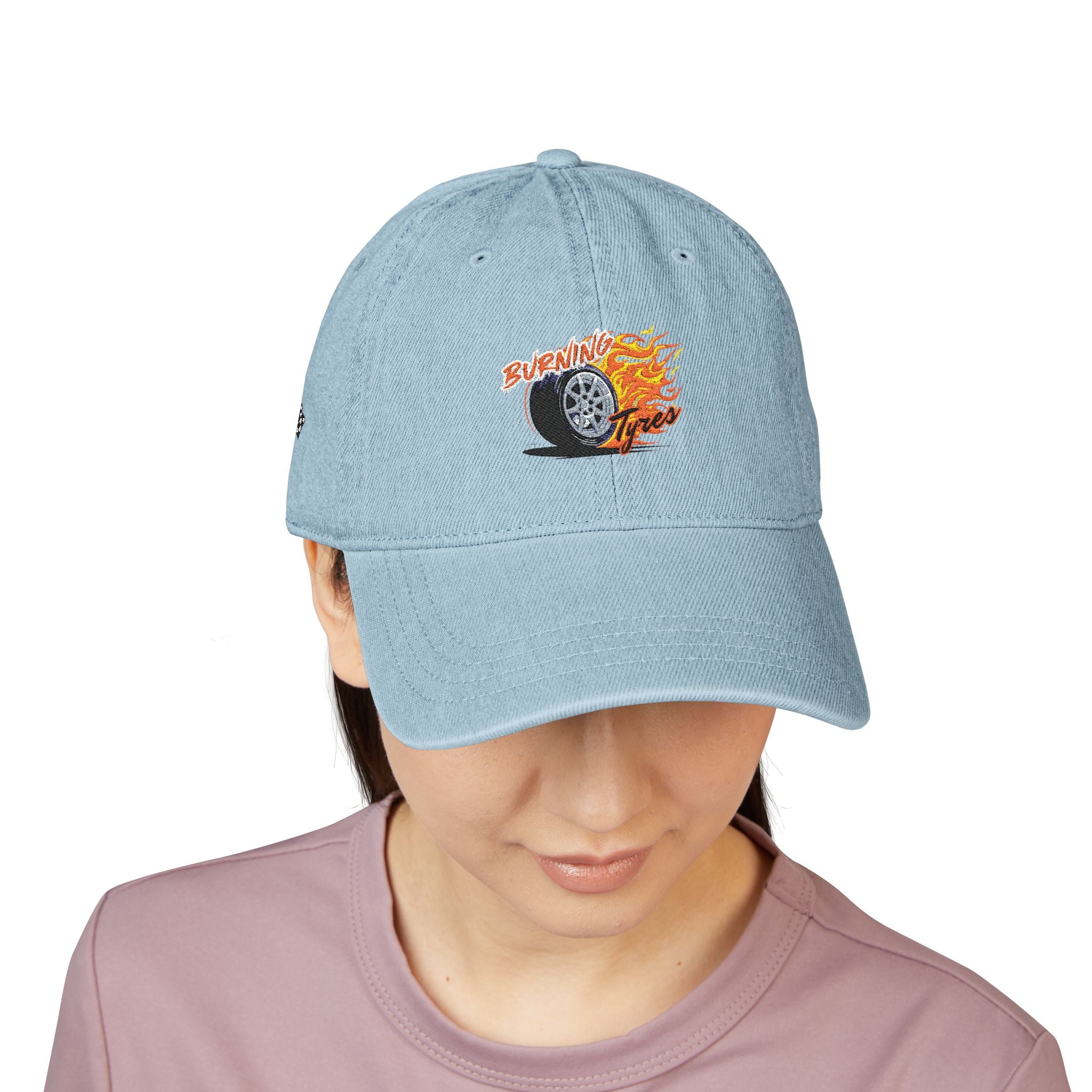Burnin Tyres - Denim Hat (Embroidery)