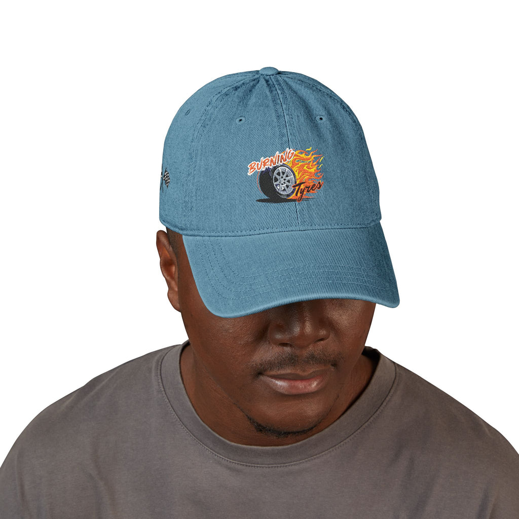 Burnin Tyres - Denim Hat (Embroidery)