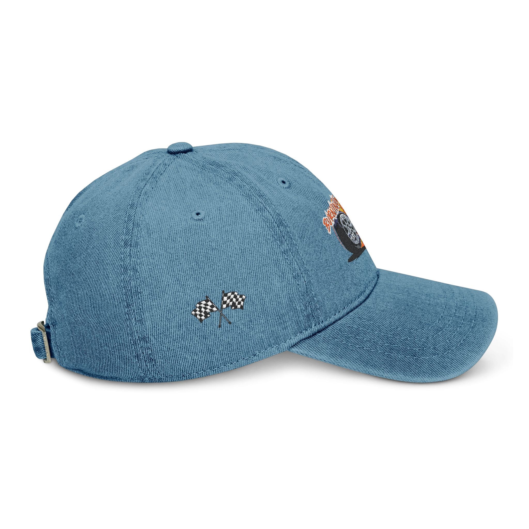 Burnin Tyres - Denim Hat (Embroidery)