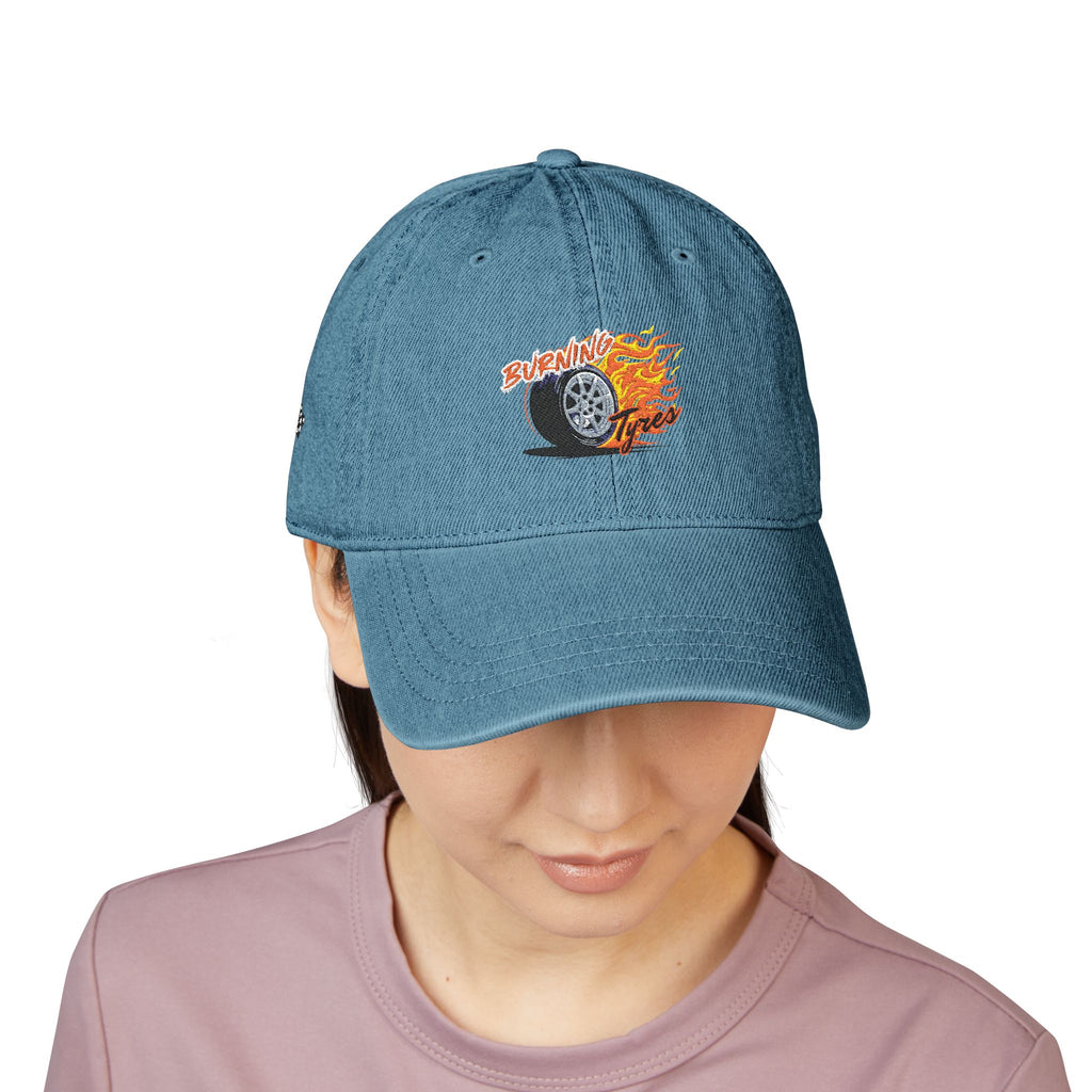 Burnin Tyres - Denim Hat (Embroidery)